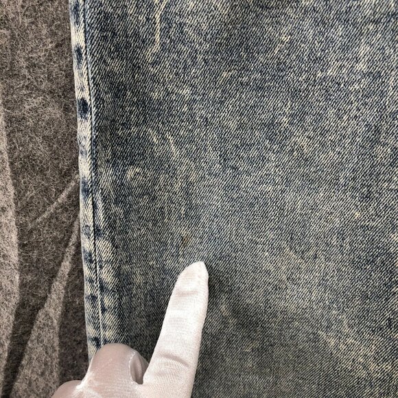 Guess Acid Wash Skinny Jeans Womens 30x32 Blue Stretch Mid Rise Rock Punk - Picture 3 of 14